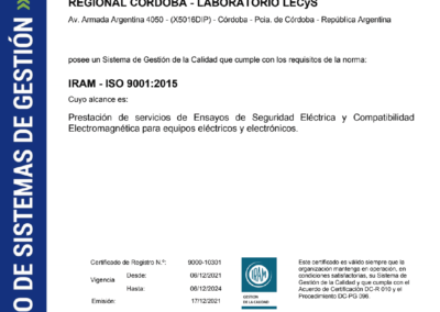 LECyS ISO 9001 2