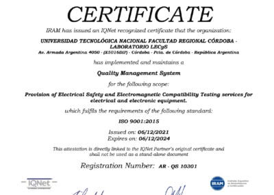 LECyS ISO 9001